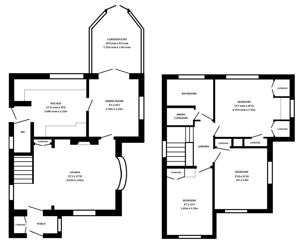 Floorplan for The Street, Warninglid, RH17