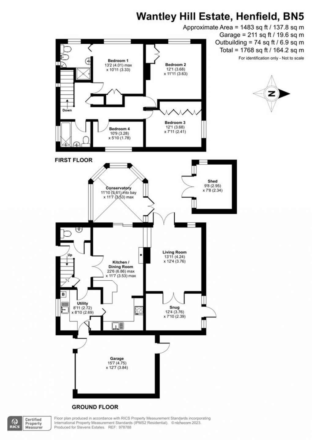 Floorplan for Wantley Hill Estate, Henfield