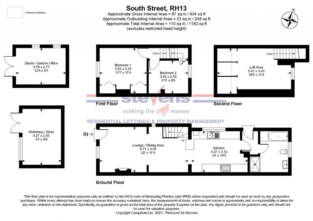 Floorplan for South Street, Partridge Green