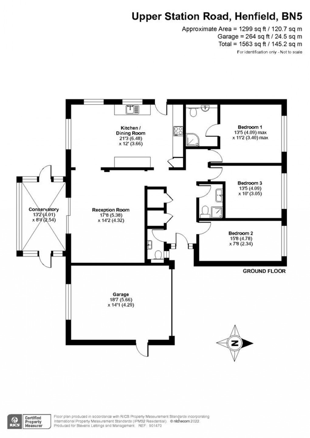 Floorplan for Upper Station Road, Henfield