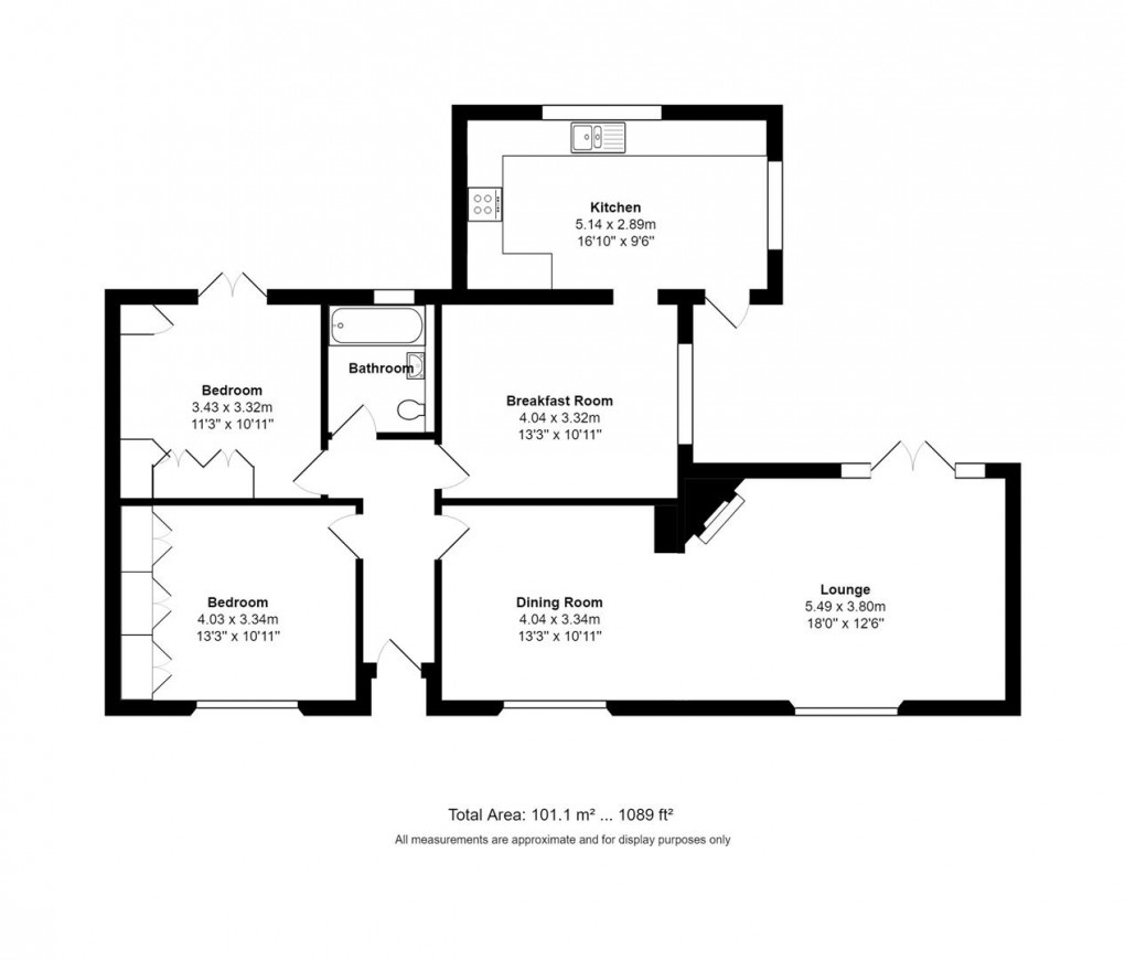 Floorplan for West End Lane, Henfield