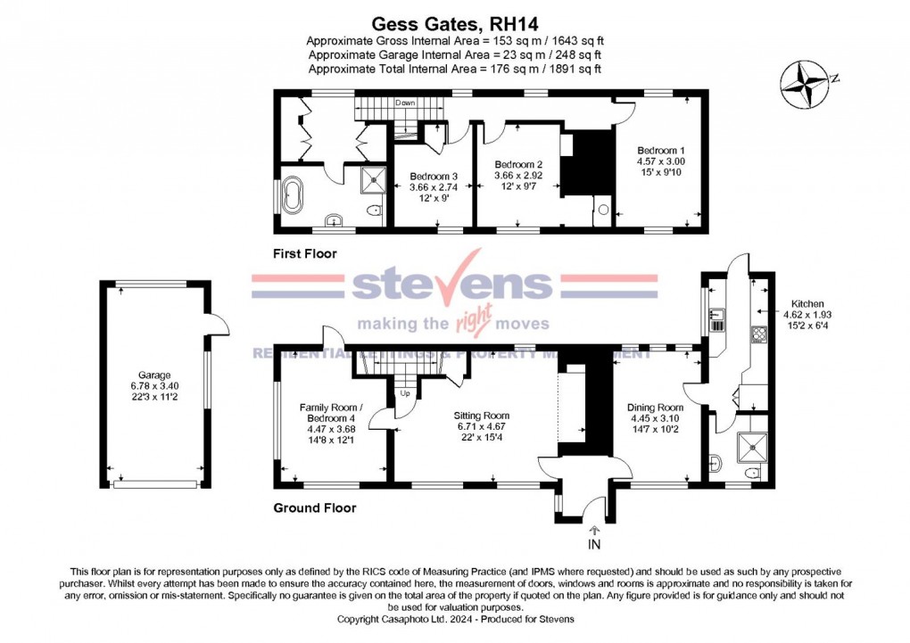 Floorplan for Stane Street, Adversane, Billingshurst