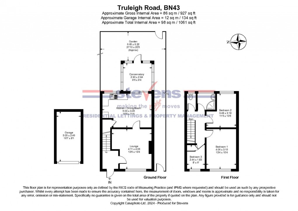 Floorplan for Truleigh Road, Upper Beeding