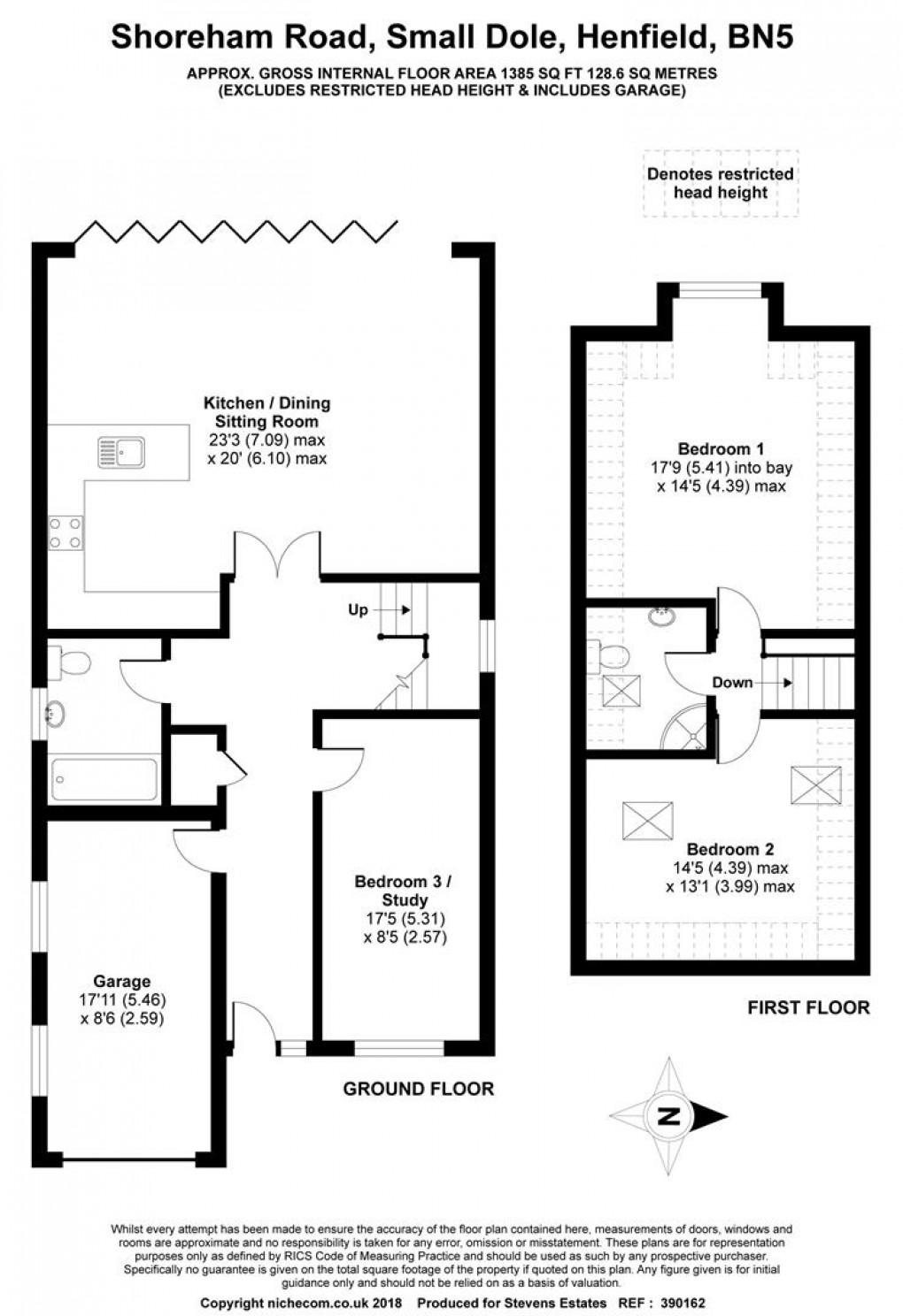 Floorplan for Shoreham Road, Small Dole, Henfield