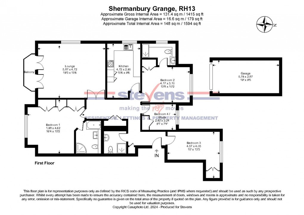 Floorplan for Shermanbury Grange, Brighton Road, Shermanbury