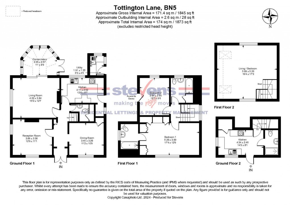 Floorplan for Tottington Drive, Small Dole