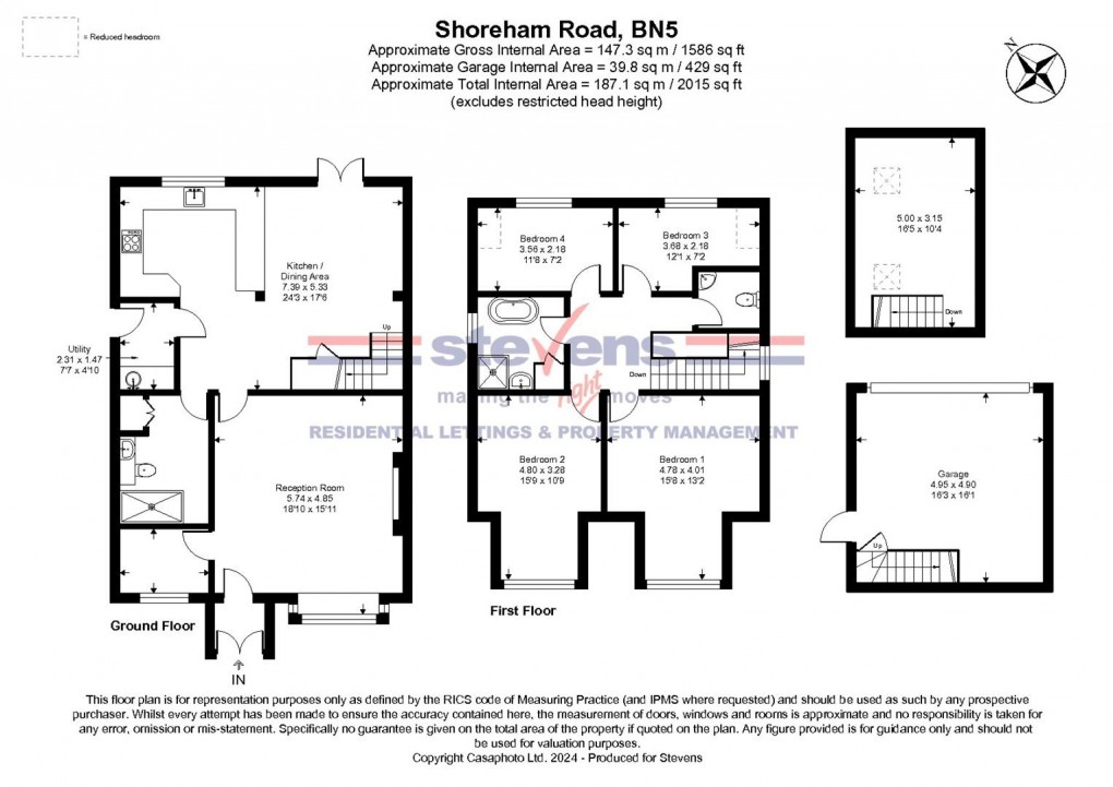 Floorplan for Shoreham Road, Small Dole, Henfield