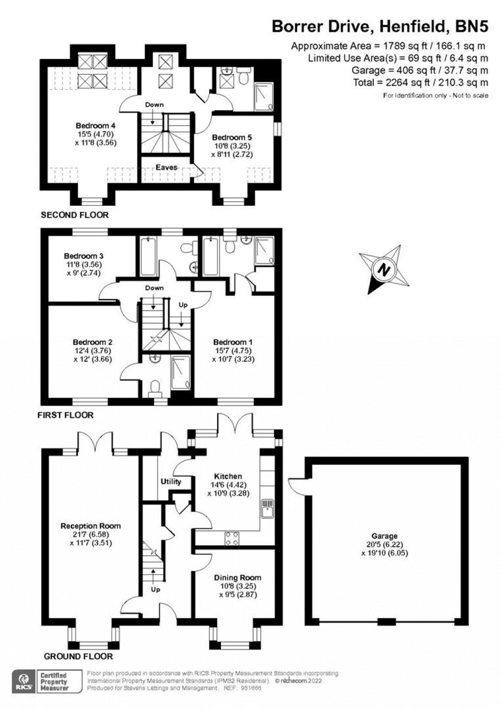 Floorplan for Borrer Drive, Henfield