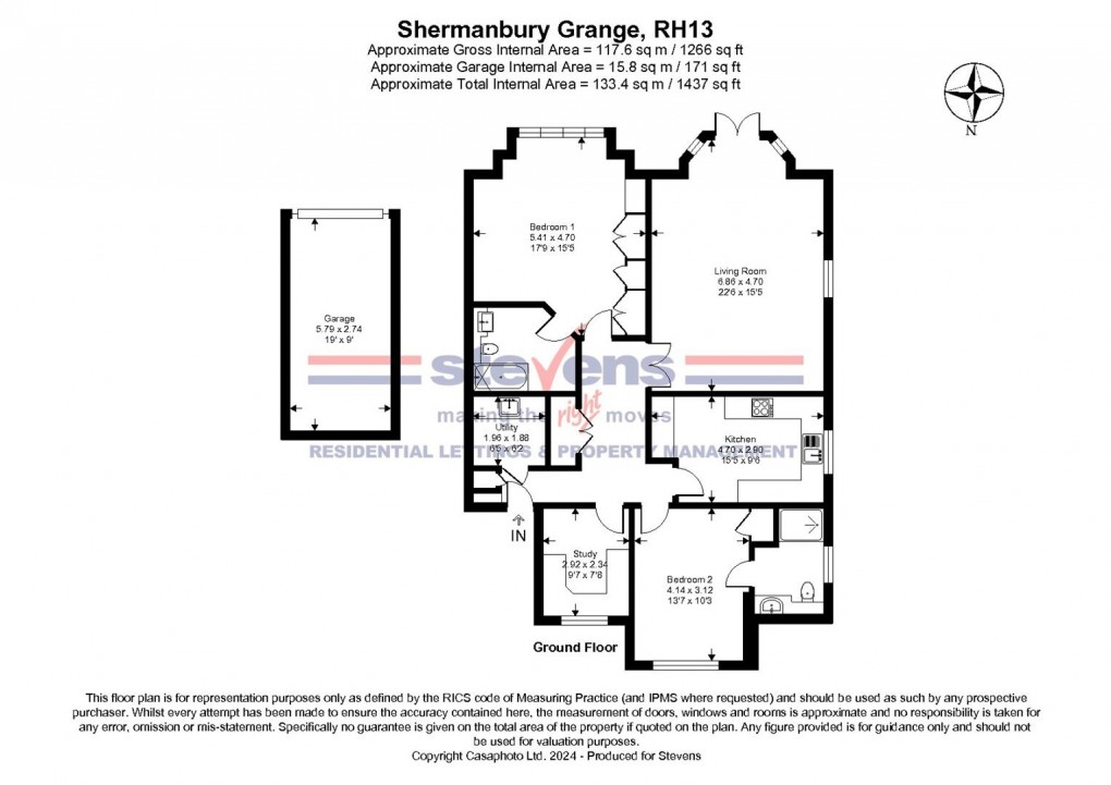 Floorplan for Brighton Road, Shermanbury, Horsham