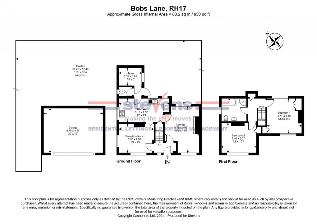 Floorplan for Bob Lane, Twineham, Haywards Heath