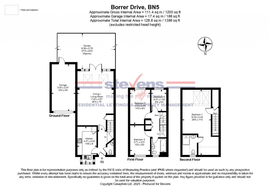 Floorplan for Borrer Drive, Henfield