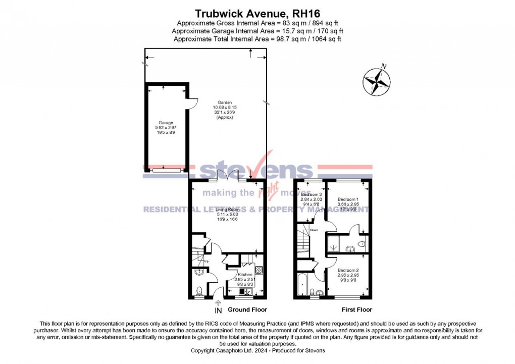 Floorplan for Trubwick Avenue, Haywards Heath