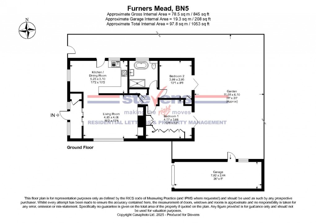 Floorplan for Furners Mead, Henfield