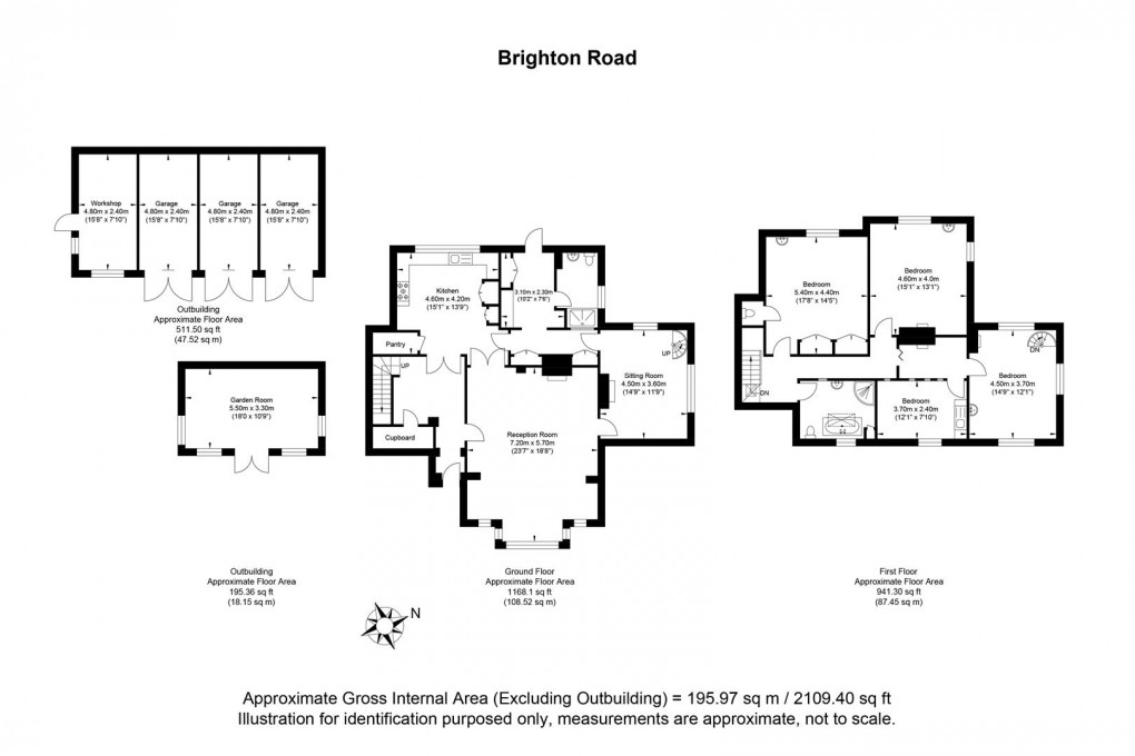 Floorplan for Brighton Road, Shermanbury, Horsham