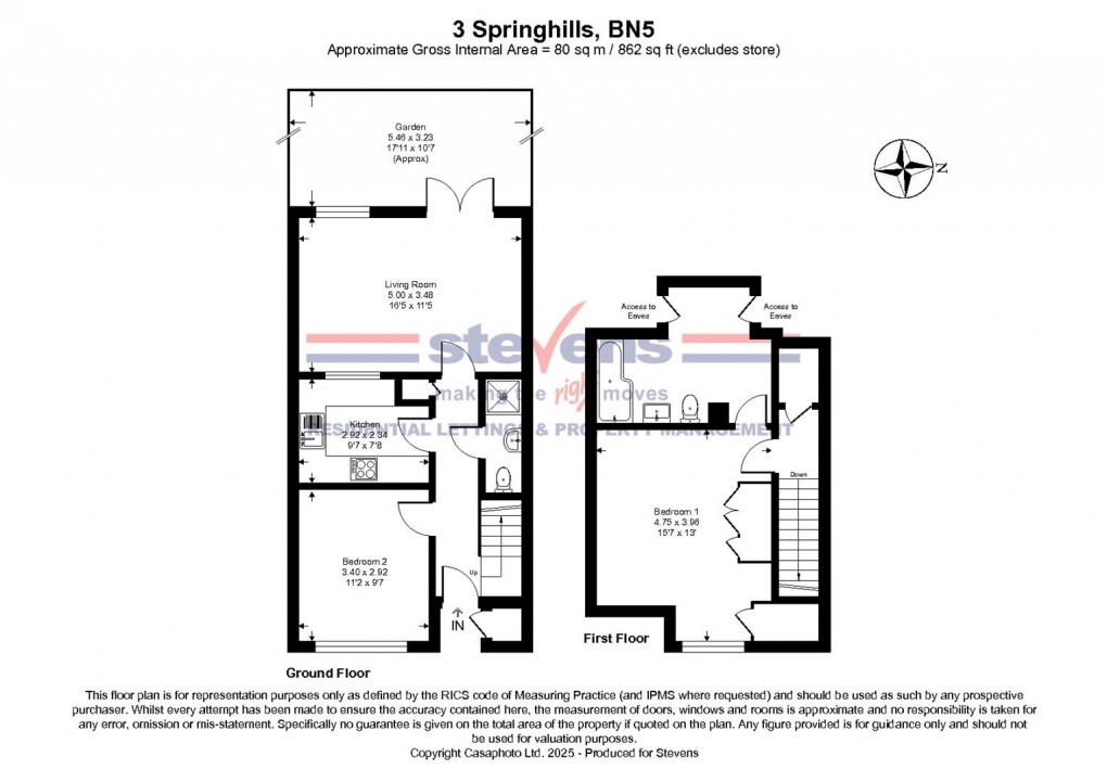 Floorplan for Springhills, Henfield