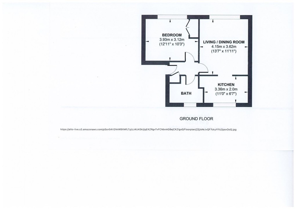 Floorplan for Northcroft, Henfield