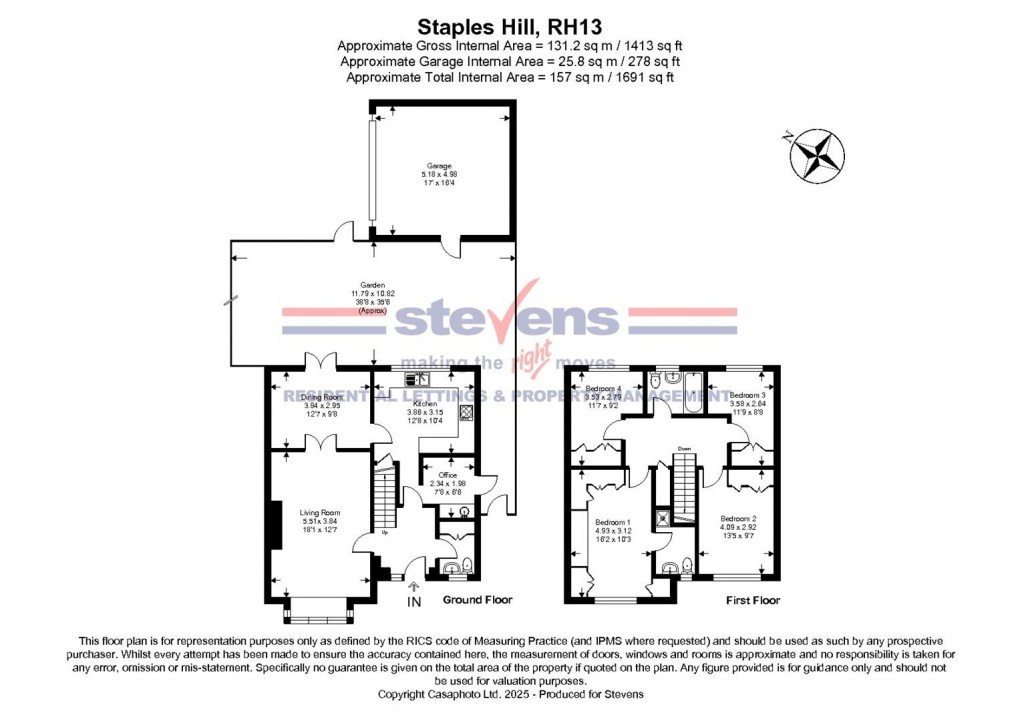 Floorplan for Staples Hill, Partridge Green