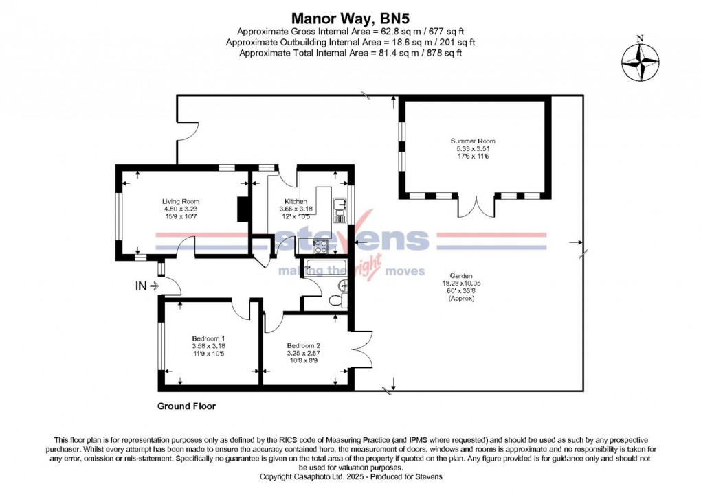 Floorplan for Manor Way, Henfield