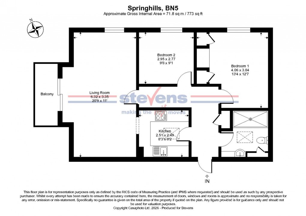 Floorplan for Springhills, Barrow Hill, Henfield