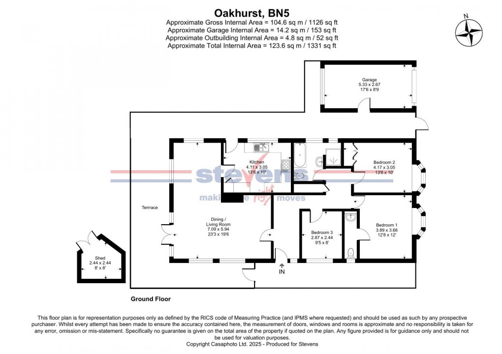 Floorplan for Oakhurst, Henfield