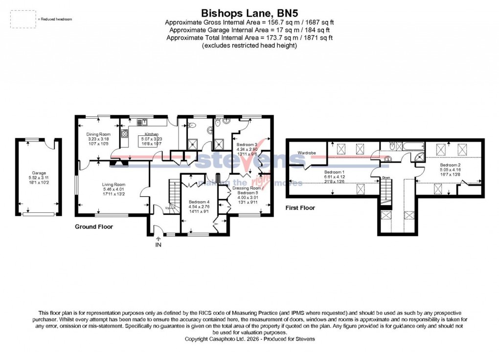 Floorplan for Bishop Lane, Henfield, West Sussex