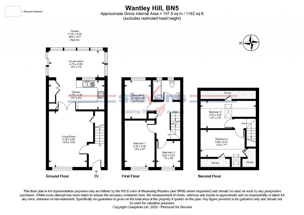 Floorplan for Wantley Hill Estate, Henfield, West Sussex