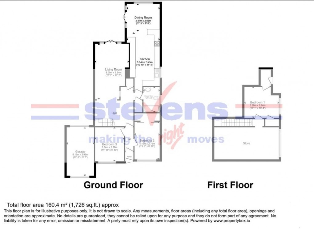 Floorplan for Wood Lane, Small Dole, Henfield