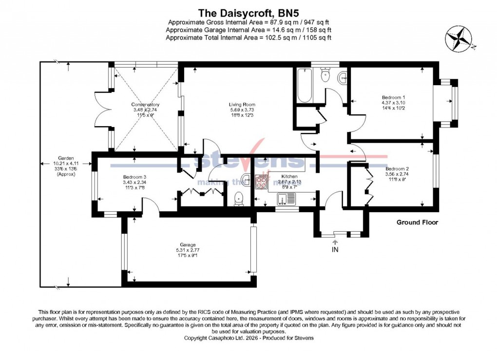 Floorplan for The Daisycroft, Henfield
