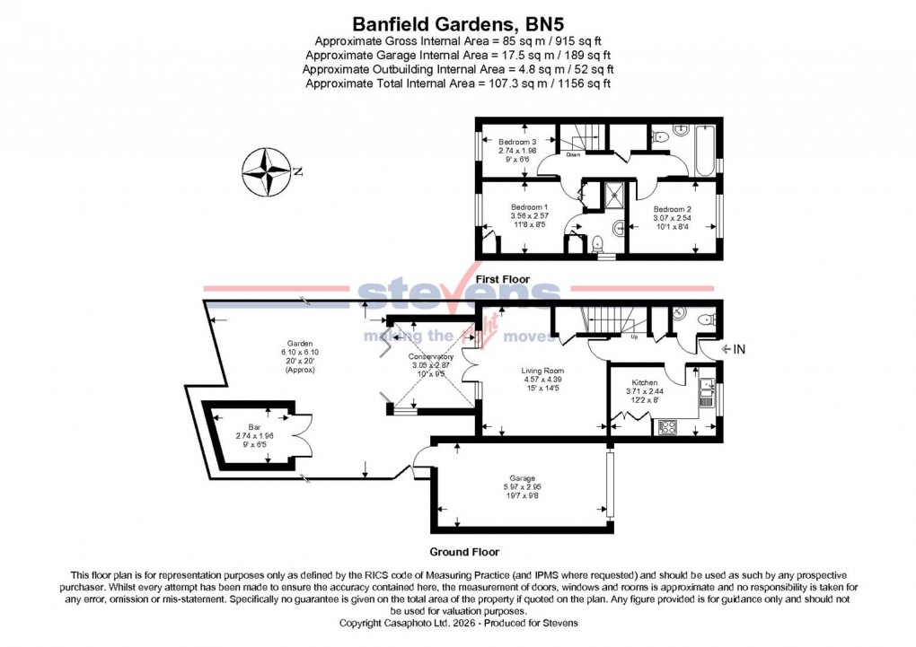 Floorplan for Banfield Gardens, Henfield, West Sussex
