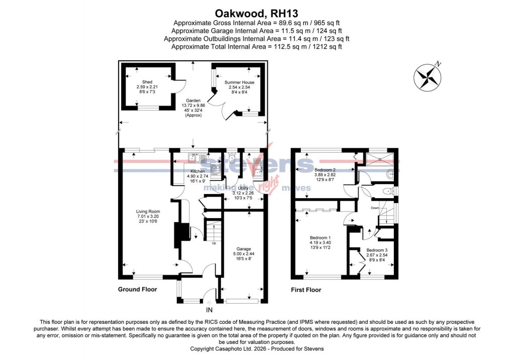 Floorplan for Oakwood, Partridge Green, Horsham