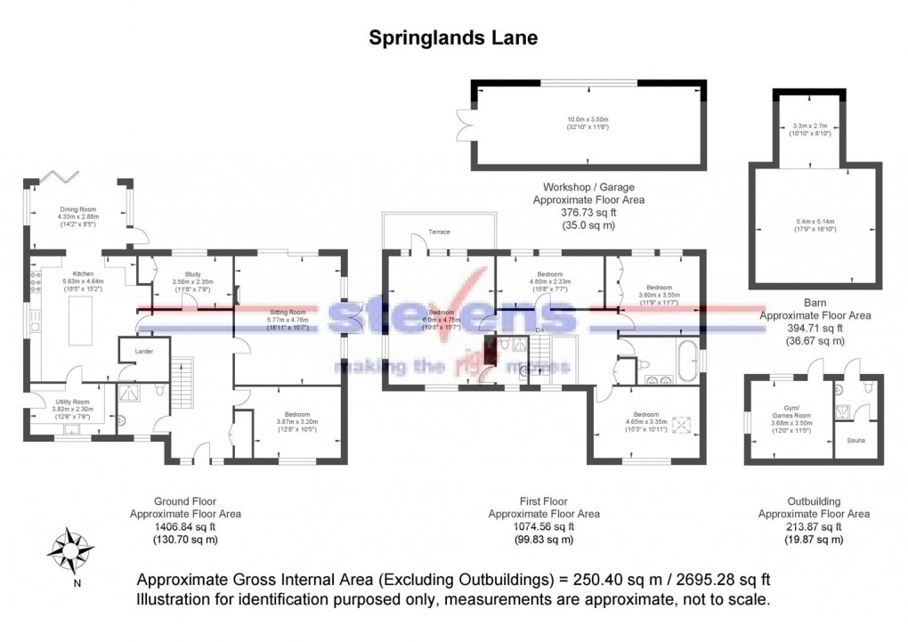 Floorplan for Springlands Lane, Henfield