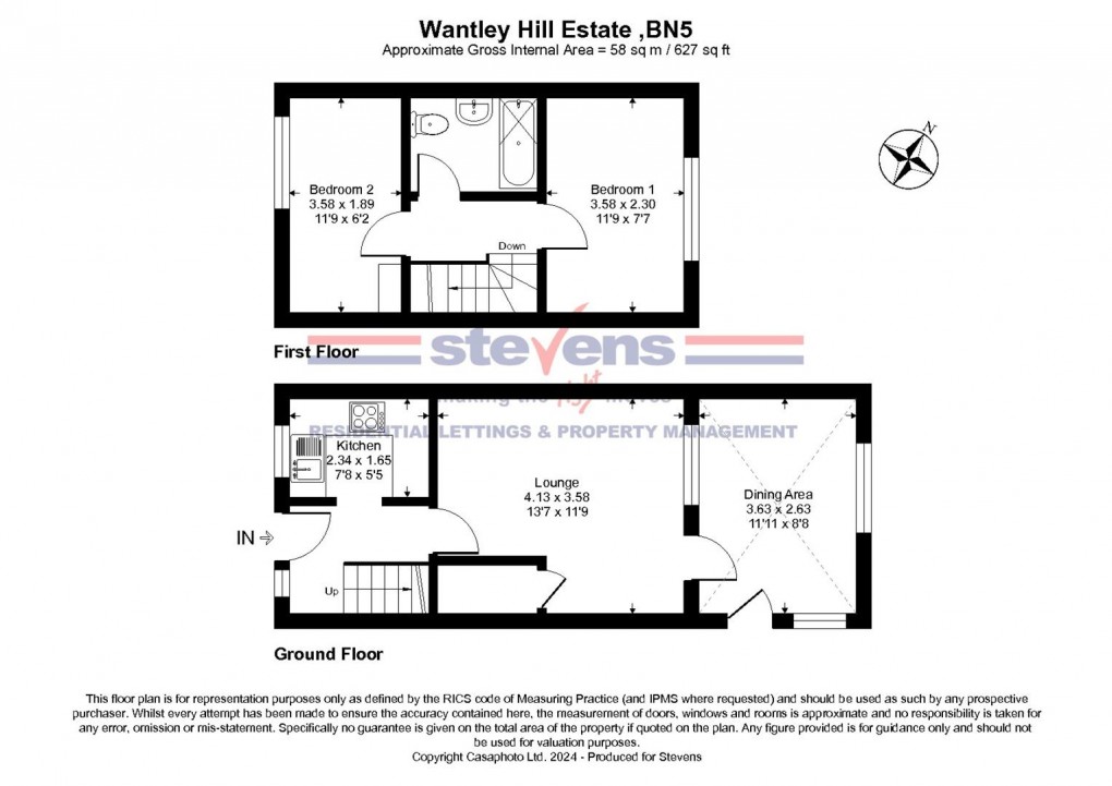 Floorplan for Wantley Hill Estate, Henfield, West Sussex
