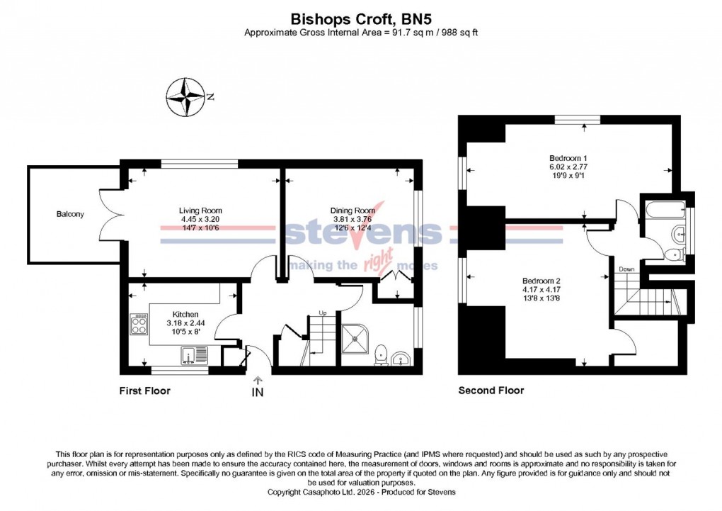 Floorplan for High Street, Henfield