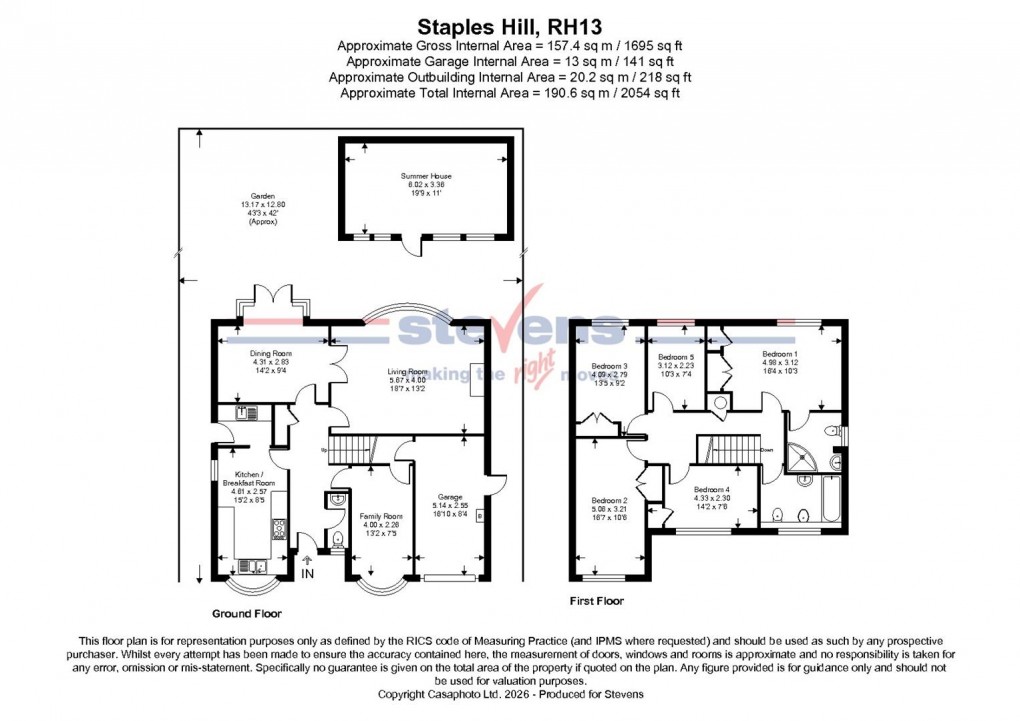 Floorplan for Staples Hill, Partridge Green
